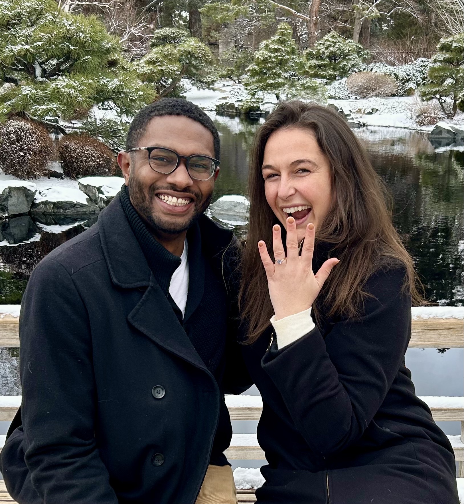 maddy and anthony in denver for their engagement.